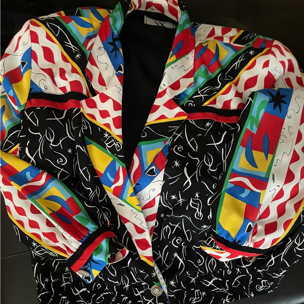 Colorful Abstract Bomber